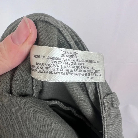 I Love Ronson Army Green Black Zippers Cargo Gorpcore Pants Size 6 - Picture 8 of 9